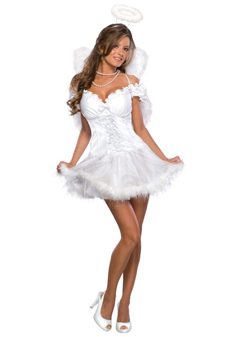 23GUANYI <strong>Angel</strong> Costumes for Women, Black <strong>Angel</strong> Wings Halloween Costumes for Women Include Wings, A Halo, A Wand, and Lace Mask for Height 100-165cm (White Wings) 15. . Racy angel
